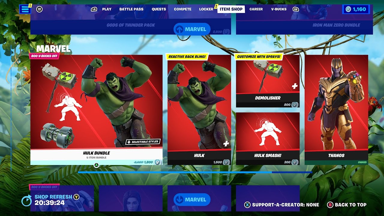 Fortnite Item Shop, June 30th 2023 - SOME MARVEL SKINS RETURN!!!