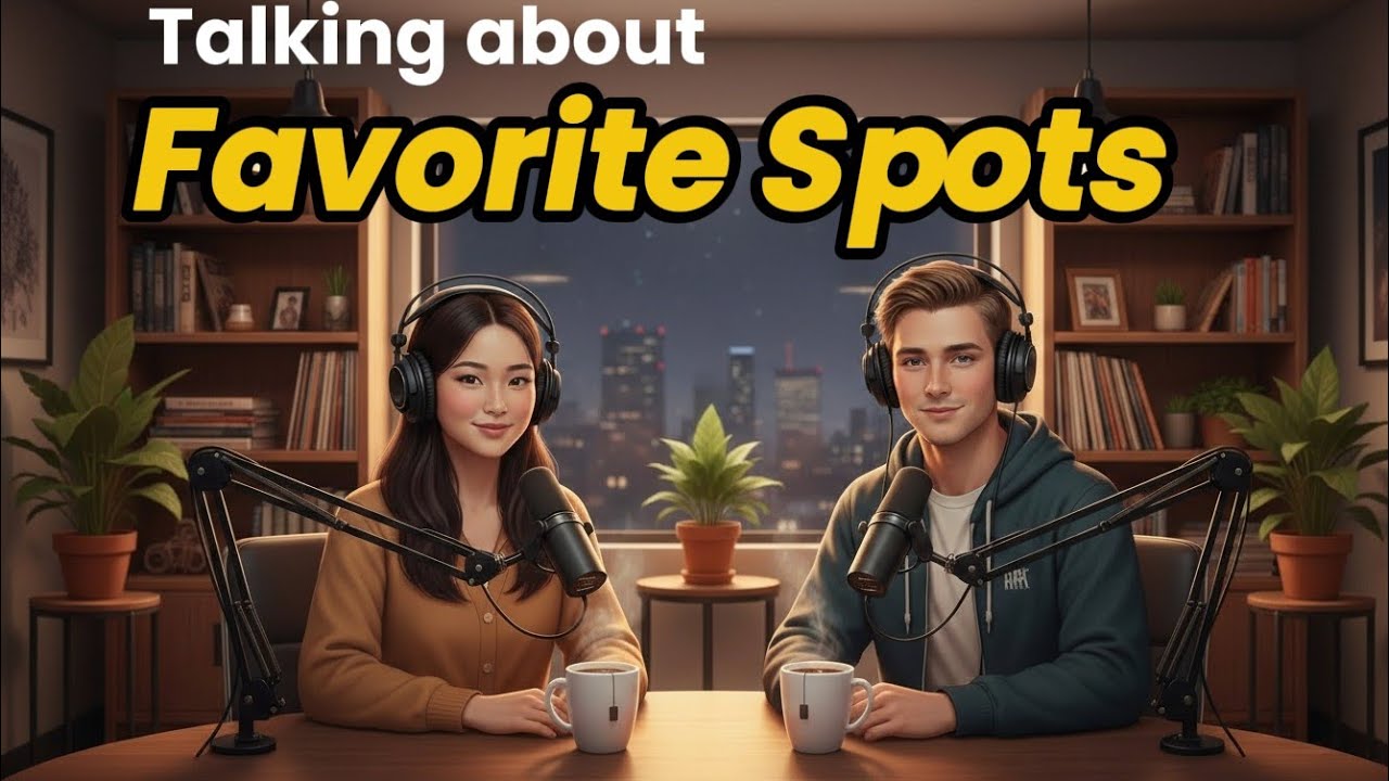 Talk About Your Favorite Place in English | Slow Listening Practice (0.75x) | Daily English Talk