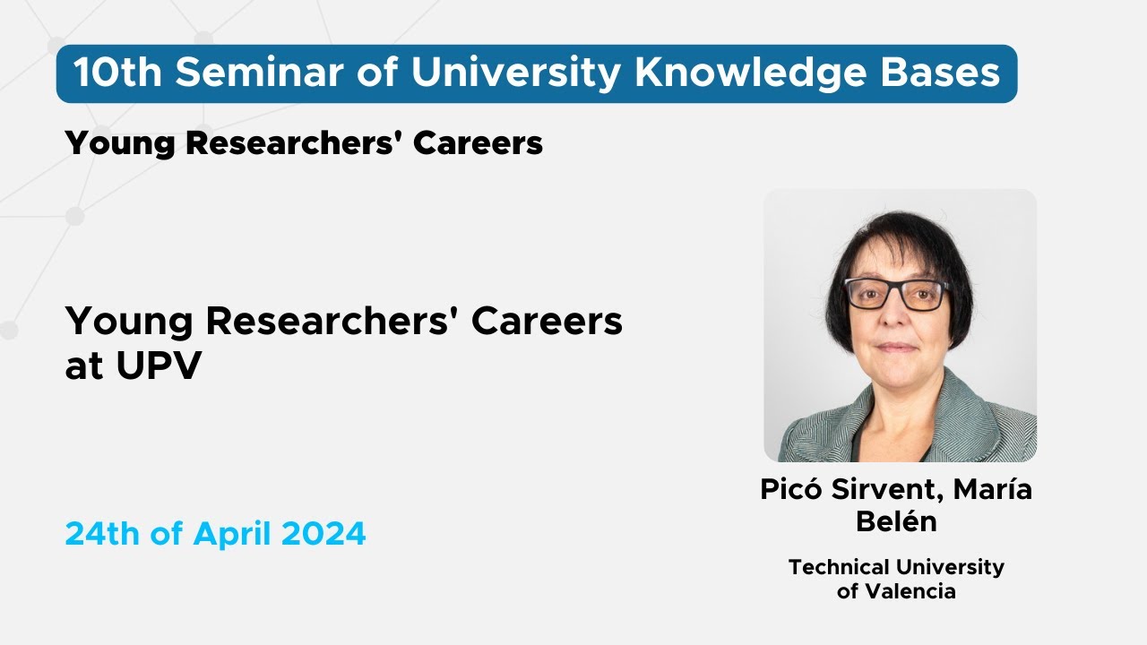 Young Researchers' Careers at UPV, Picó Sirvent, María Belén, Technical University of Valencia