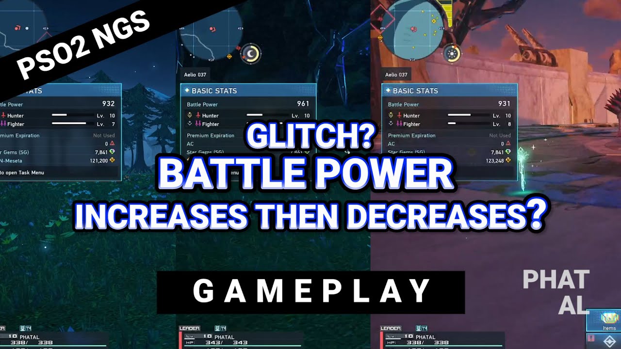 BATTLE POWER GLITCH/BUG! ACHEIVE 950 BP PSO2 NGS PHANTASY STAR ONLINE 2 NEW GENESIS #PSO2 #PSO2NGS