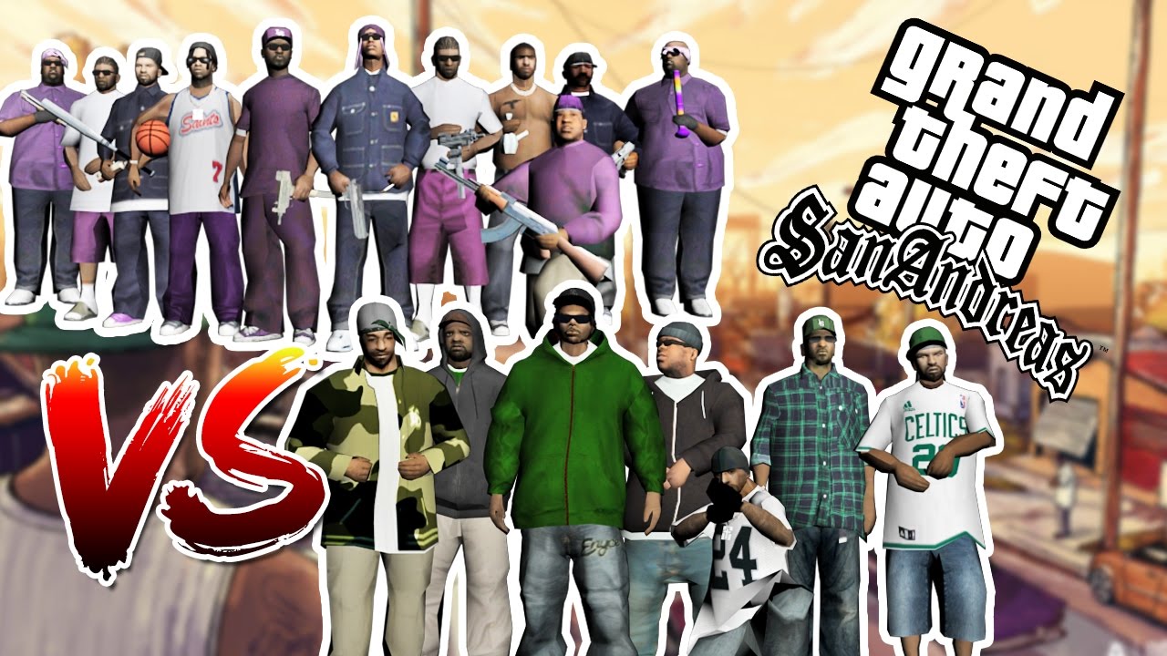 GROVE STREET VS BALLAS - GTA SAN ANDREAS MOD