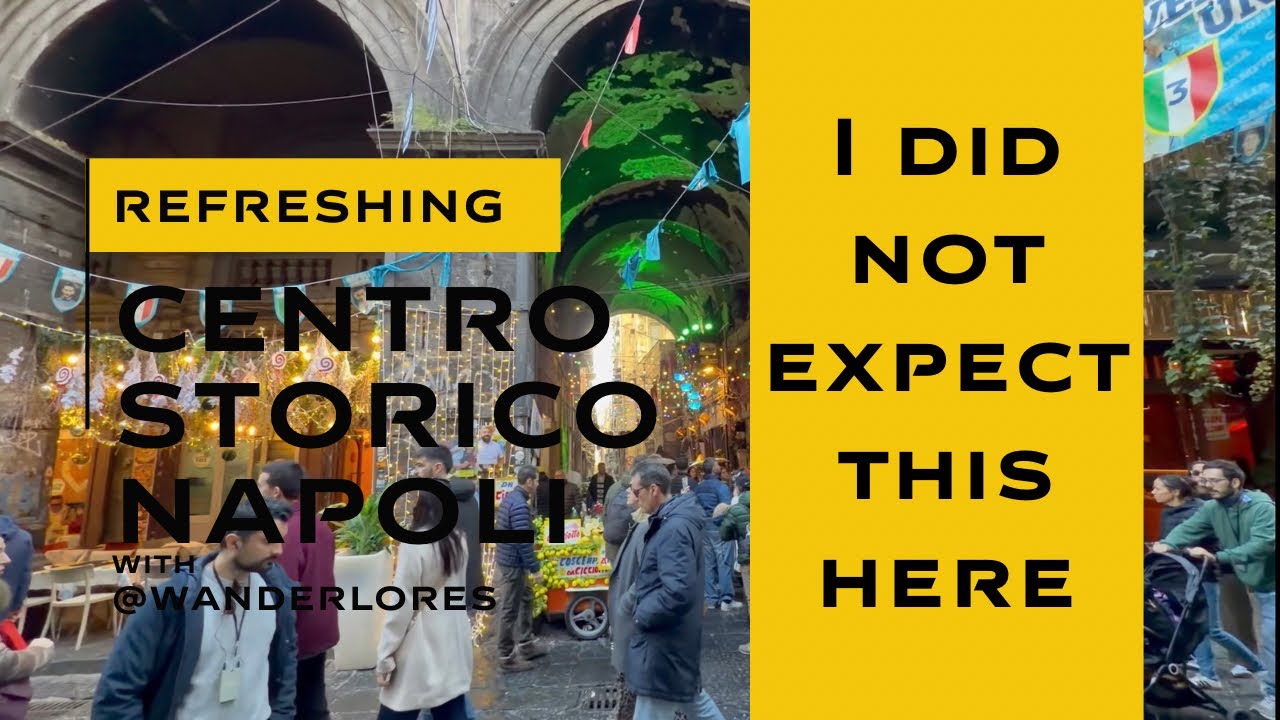 Historic Center Napels Italy  Last Part | Centro Storico Napoli Italia | A walking Tour