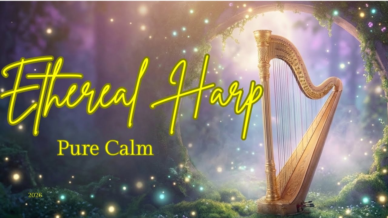 1H+ Ethereal Harp | Celestial Music for Healing, Deep Sleep & Gentle Peace