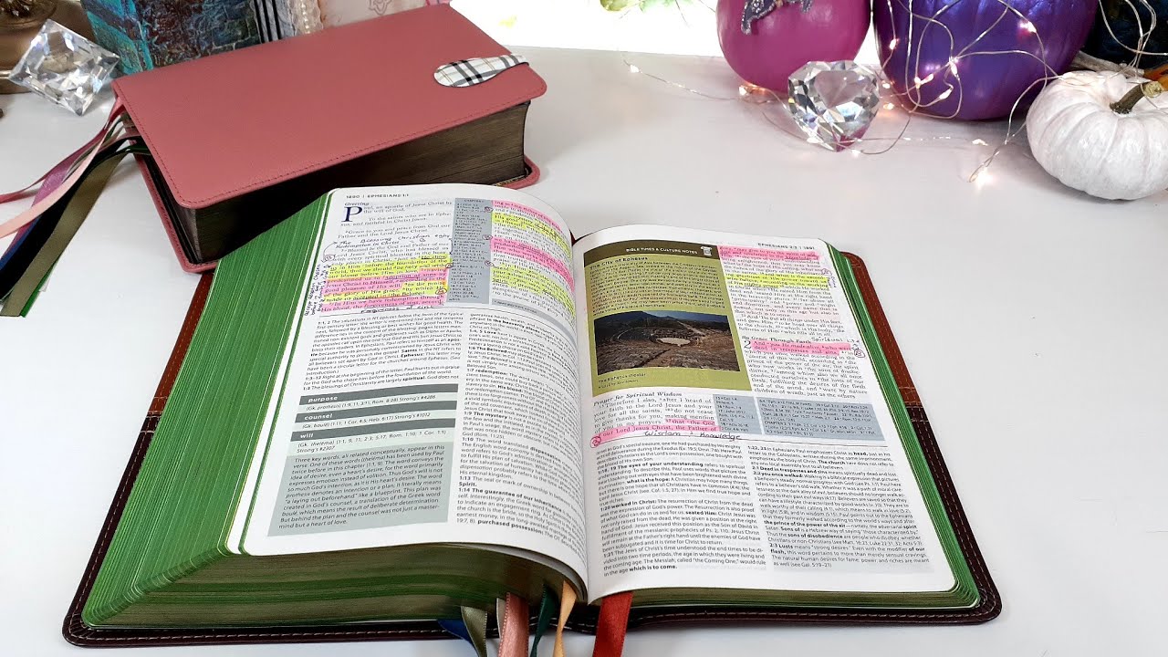 How Do I Study & Mark Up My Bibles!? 🔍✍📖 Keep Watching To See... @catwoods5499 #study #student