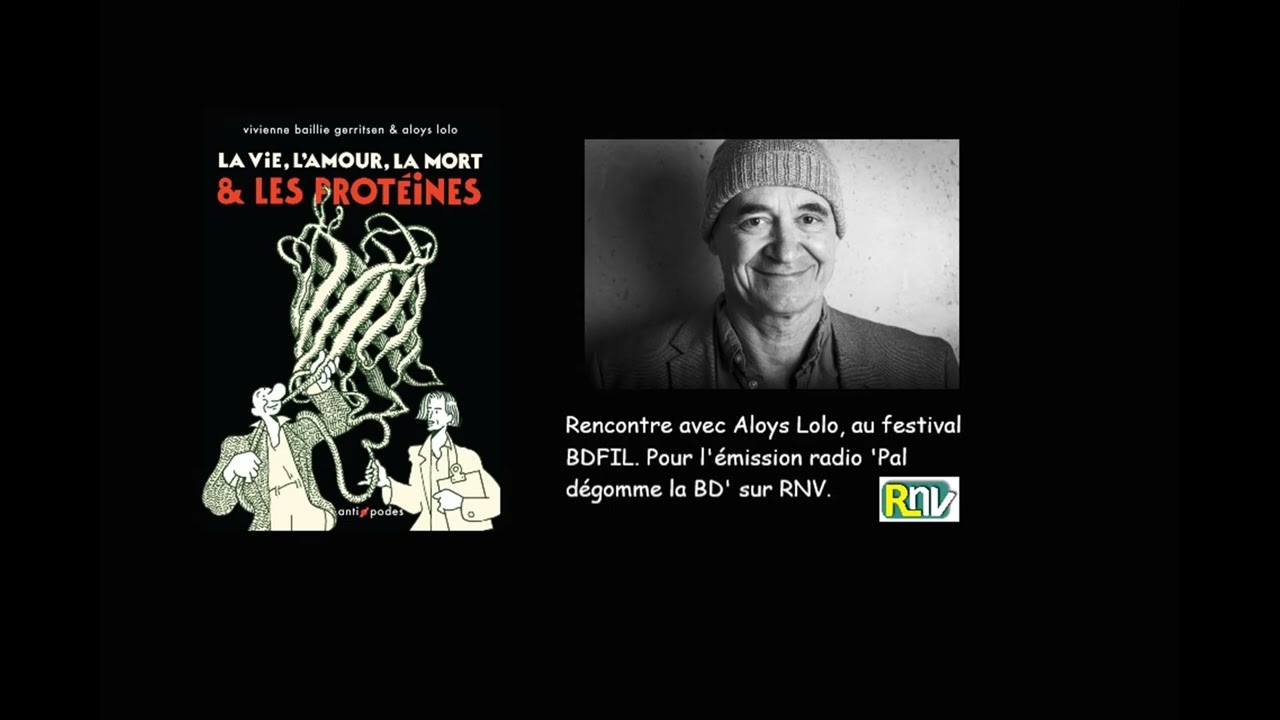 Aloys Lolo dans l'émission radio Pal dégomme la BD, sur RNV