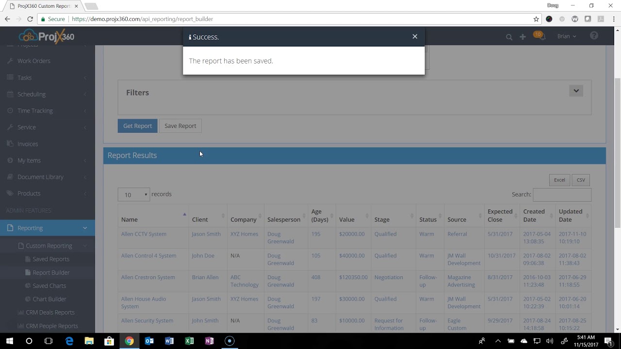 New Reporting Engine