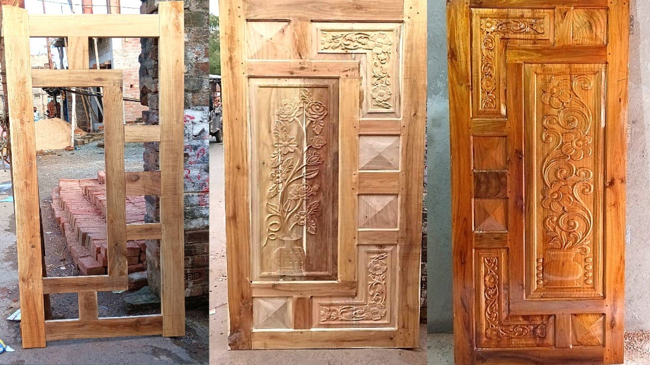 Entrenched Main Door Making Tutorial। How to Make A Door? Carpenter Amazing Skills