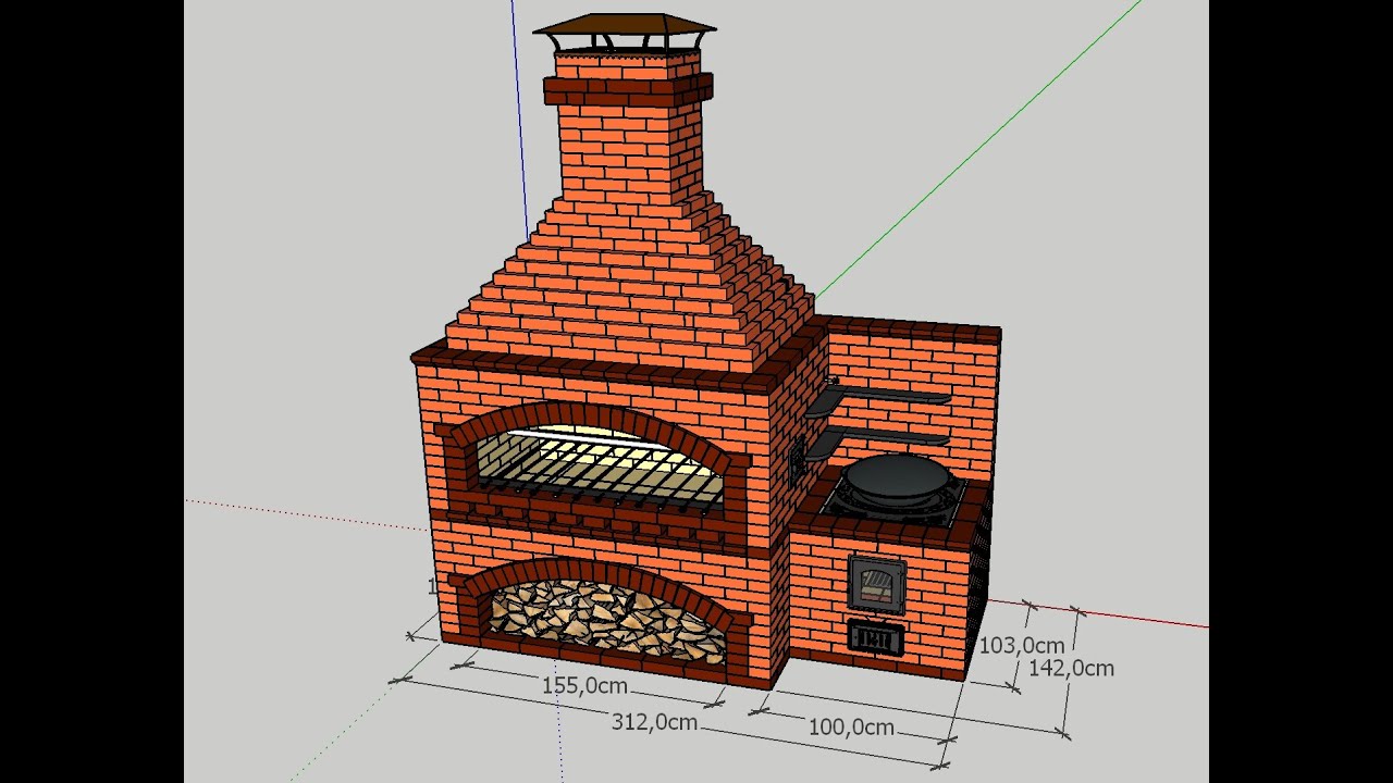 ПРОЕКТ комплекса барбекю МК R DELTA GROSS для самостоятельного строительства. Проект, порядовка