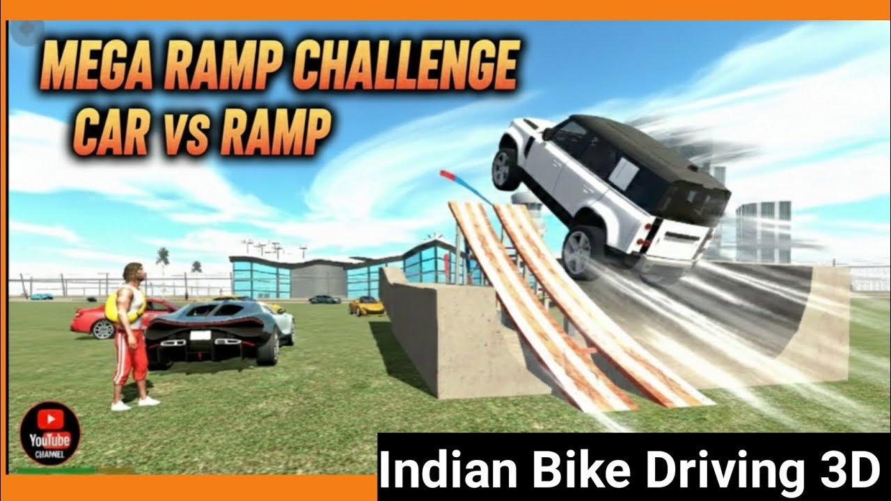 MEGA RAMP CHALLENGE! 😱 Car vs Impossible Ramp | Indian Bike Driving 3D #indianbikedriving3d #games