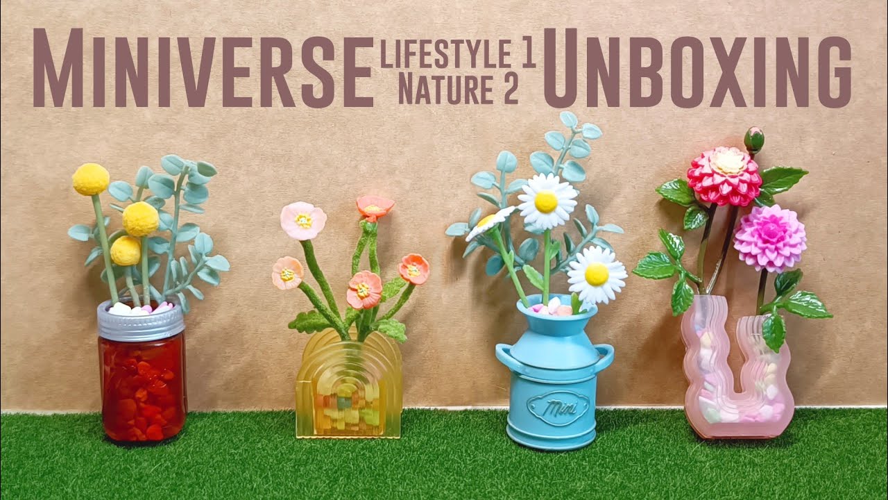 Miniverse Lifestyle Home S1 Billy Buttons/Poppies & Nature S2 Daisies/Dahlias #miniverse #miniature