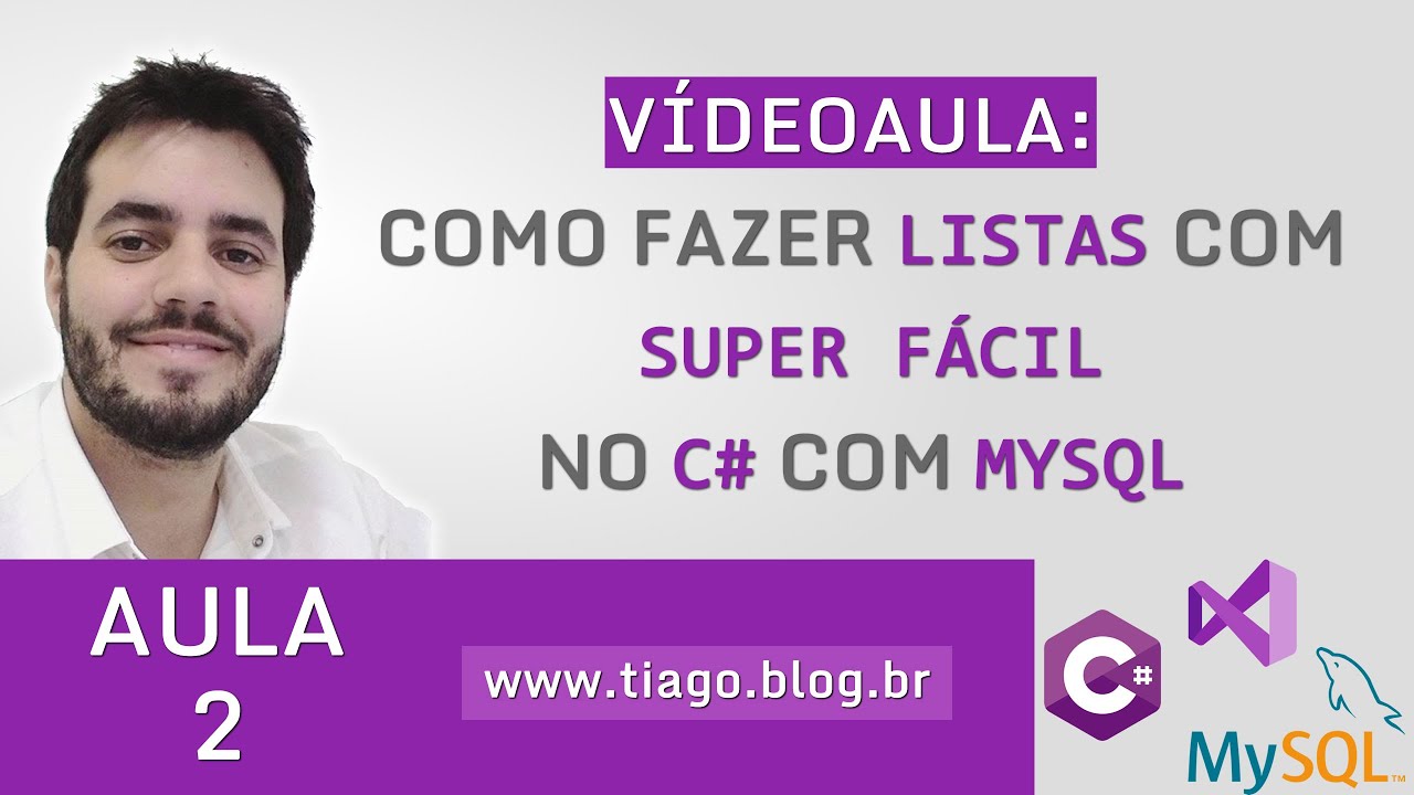 AULA 2 - C# e MySQL CRUD - WINDOWS FORM - COMO LISTAR RESULTADOS E FAZER BUSCA NO BANCO DE DADOS
