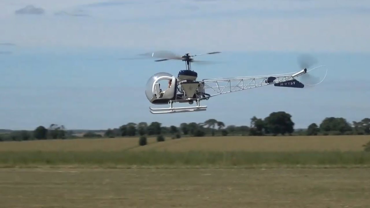 Kevin flying his VARIO BELL 47 again (naughty words used to make this video)
