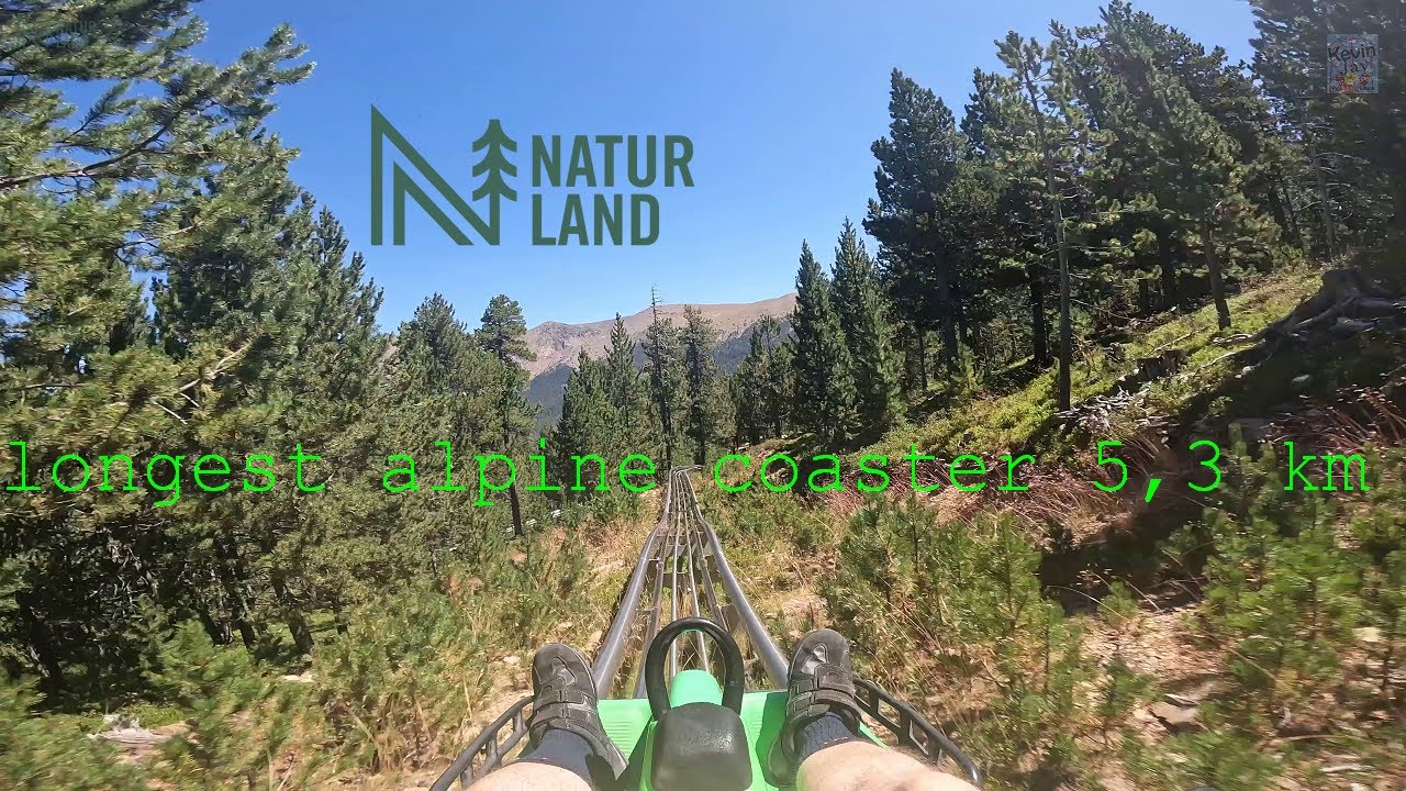 Tobotronk Naturland longest alpine coaster in the World 5,3 km Andorra full Onride with lifthill POV