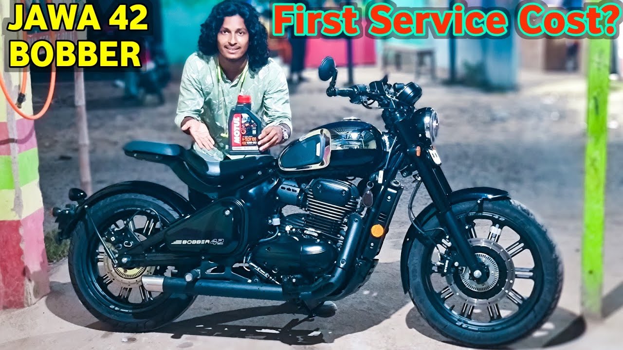 Jawa 42 Bobber Service Cost 😱 JAWA 42 BOBBER BLACK MIRROR 🔥 First Service Cost of Jawa 42
