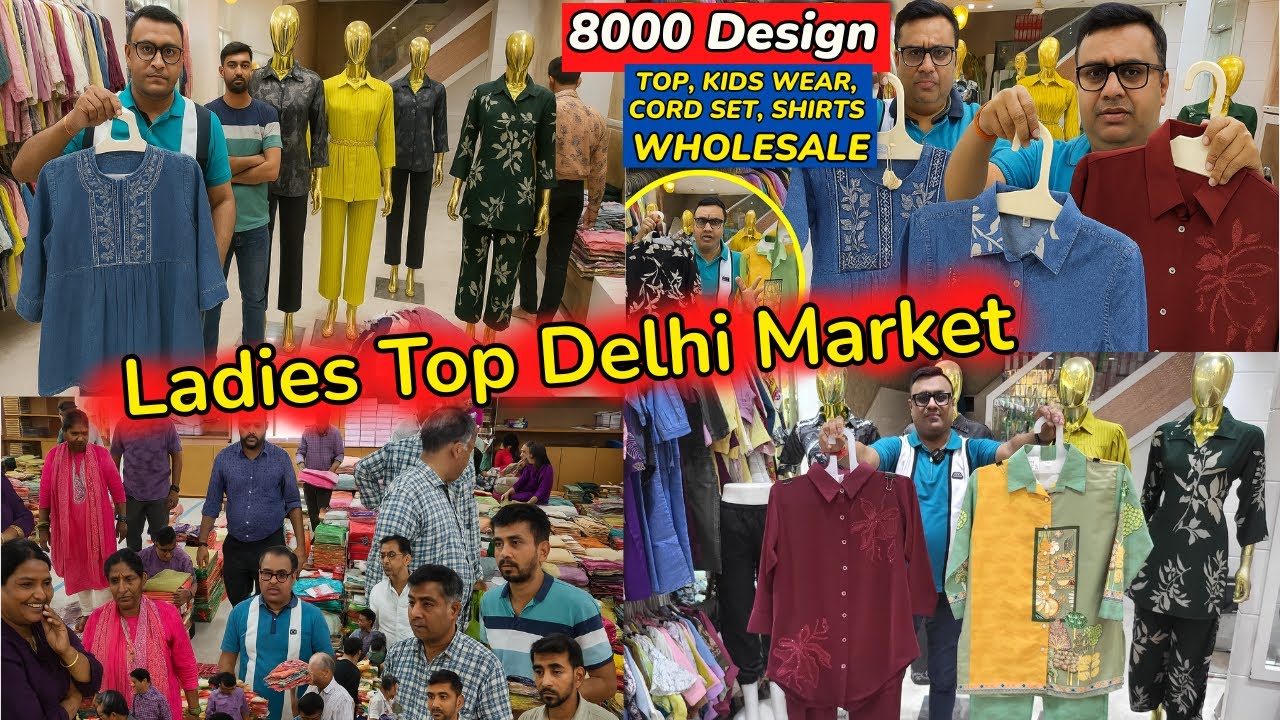 OMG 8000+ Design ❤️ Girls & Women Tops, Cord Set, Middi, Shirt, Ladies Top Wholesale Delhi Market