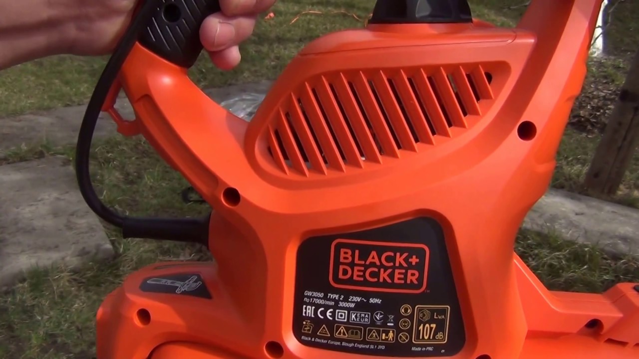 Садовый пылесос Black&Decker GW 3050 Часть 1