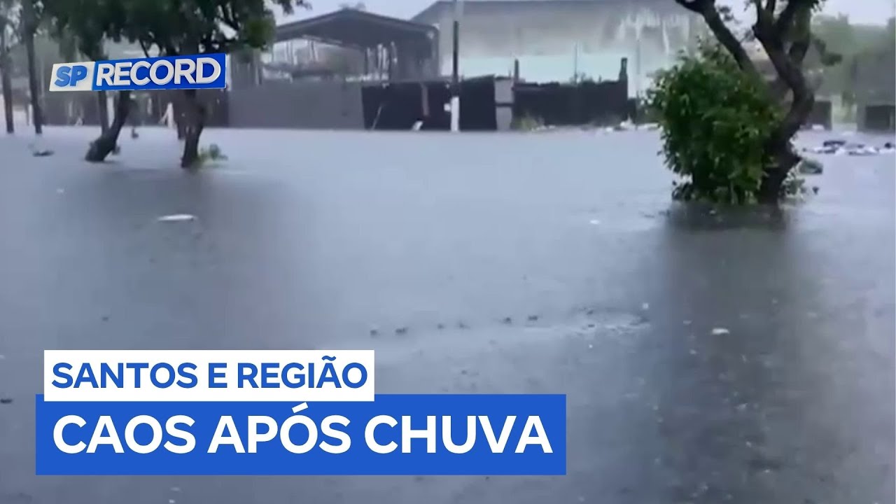 Baixada Santista enfrenta dificuldades após forte temporal