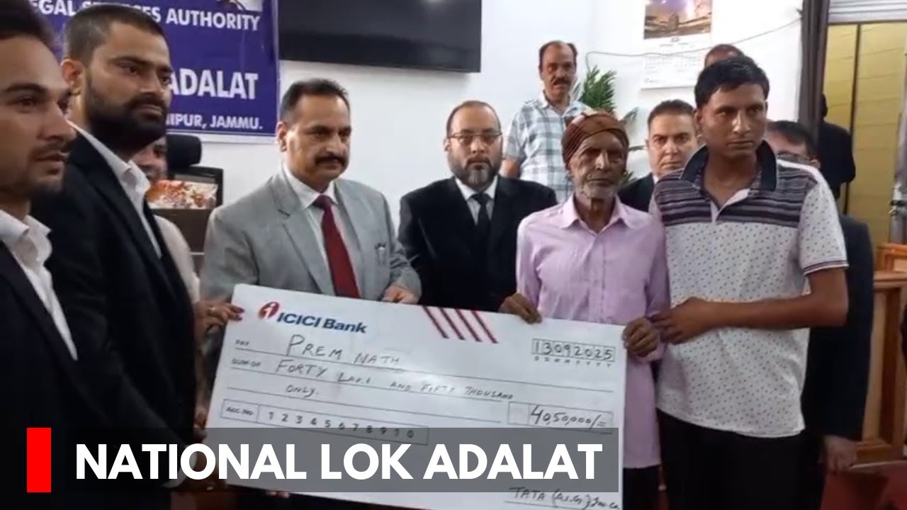 National Lok Adalat Inaugurated at District Court Complex, Jammu