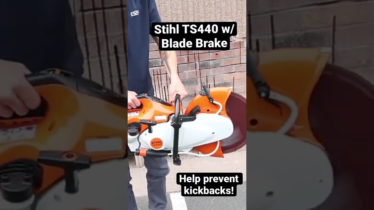 Stihl TS440 with Blade Brake Technology for Saw Kickback/Near-Miss 