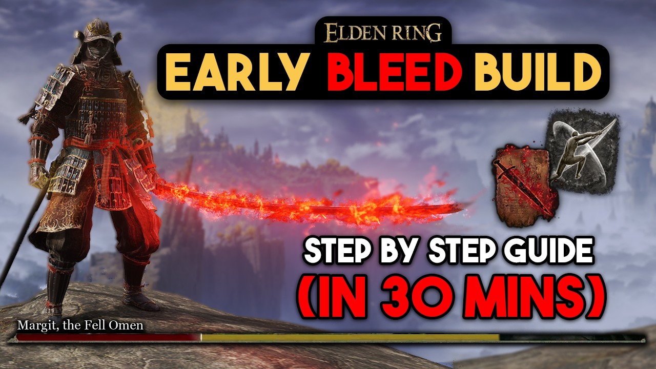 The BEST Early Game OP Bleed Build! (Bloodflame Samurai Beginner Guide Elden Ring)