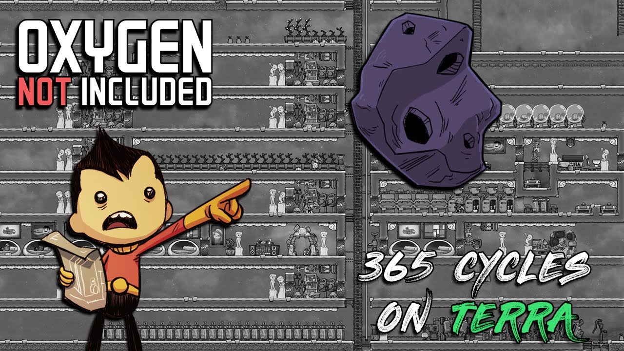 365 Cycles On Terra | Oxygen Not Included Time Lapse (ONI)