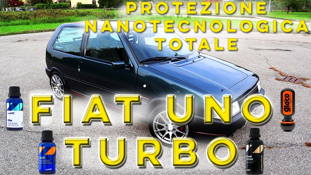 FIAT UNO TURBO DETAILING LUCIDATURA A SPECCHIO PROFESSIONALE PROTEZIONE TOTALE CARPRO MILANO MAGENTA