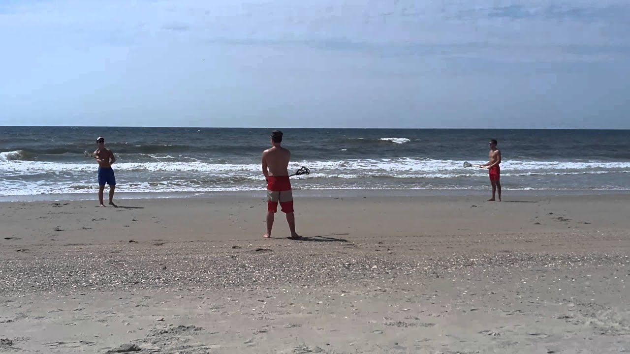Lacrosse at the beach