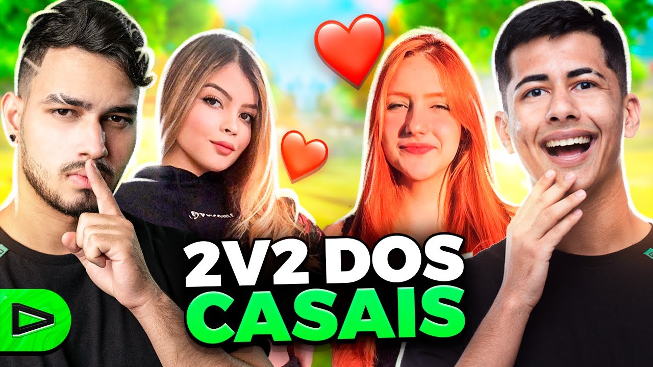 2V2 COM AS NAMORADAS DA LOUD FREE FIRE!!