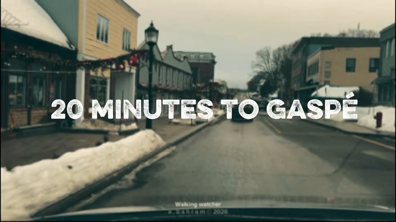 20 minutes to Gaspé, QC, Canada