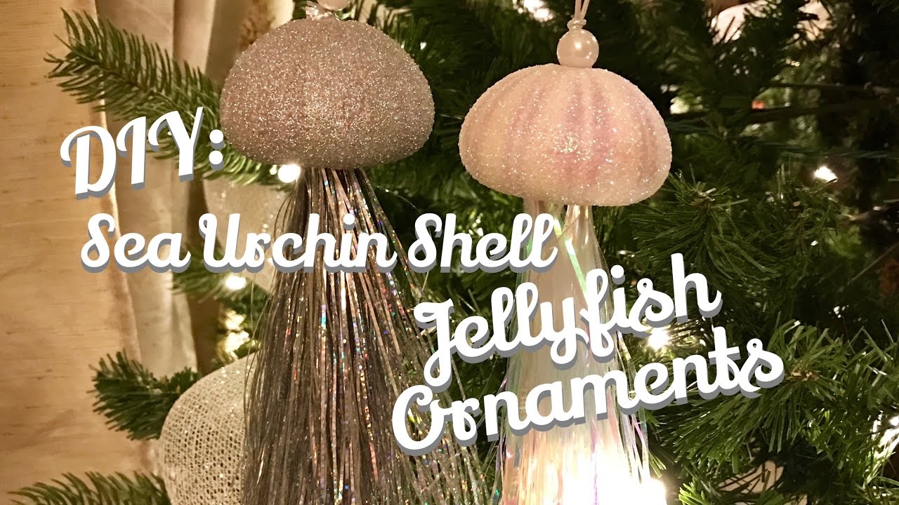 DIY : Sea Urchin Jellyfish Ornament : Beach Room Decor