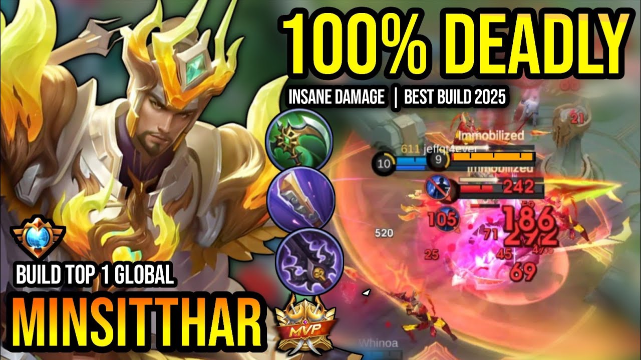 MINSITTHAR BEST BUILD 2025 | BUILD TOP 1 GLOBAL MINSITTHAR GAMEPLAY | MOBILE LEGENDS✓