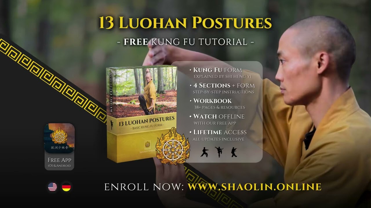New Free Online Course 💮 The Forms &ndash; 13 Luohan Postures 羅漢十三式气功 💮