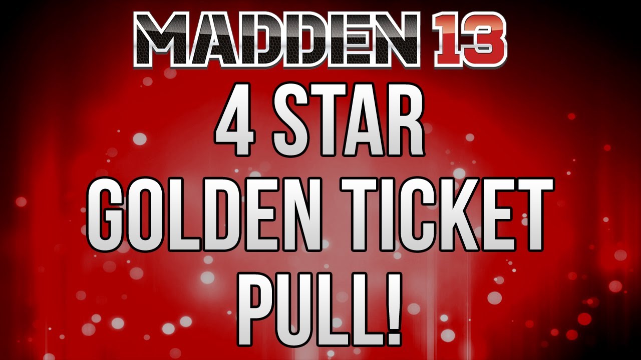 MUT 13: 4 Star Golden Ticket Pull! | Madden Ultimate Team