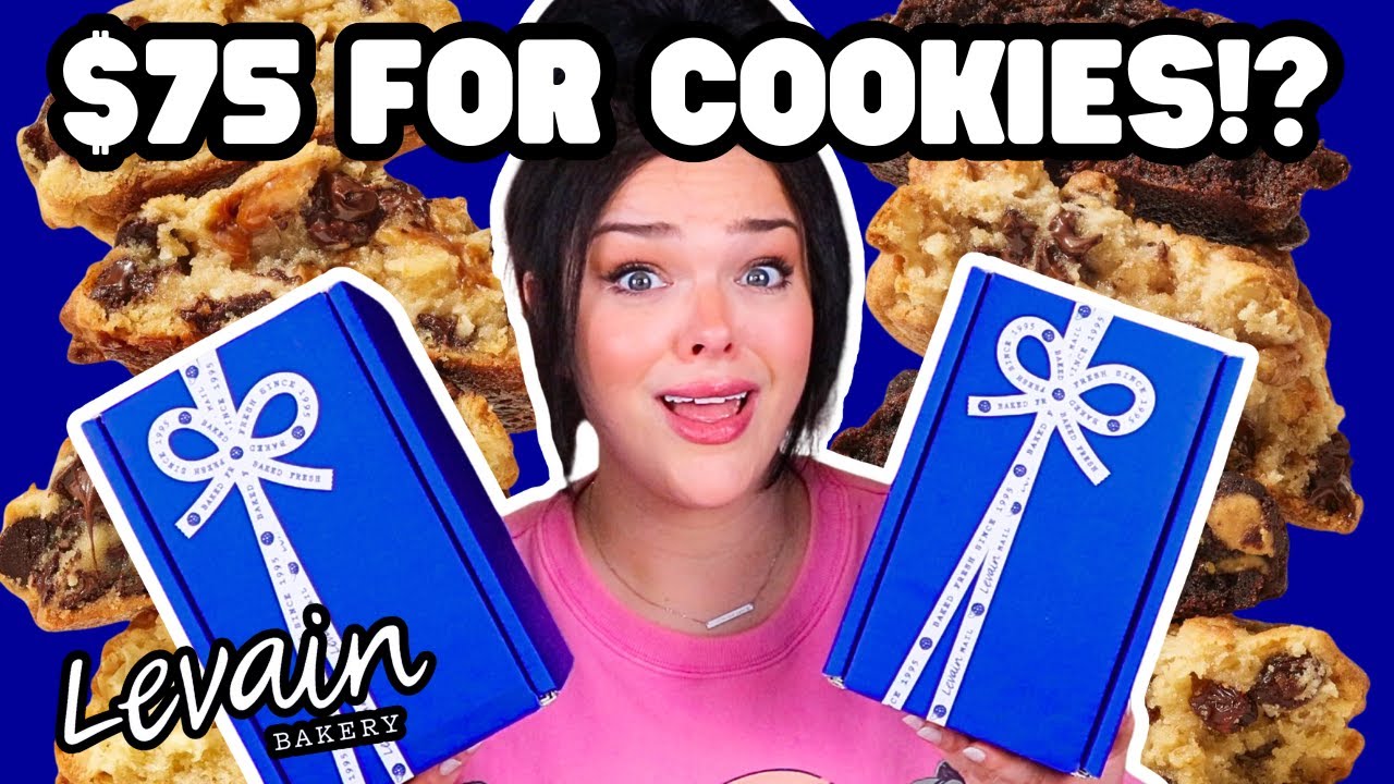 EXPENSIVE $75 WORLD FAMOUS COOKIES | Levain Bakery Unboxing, Taste Test, & Ranking