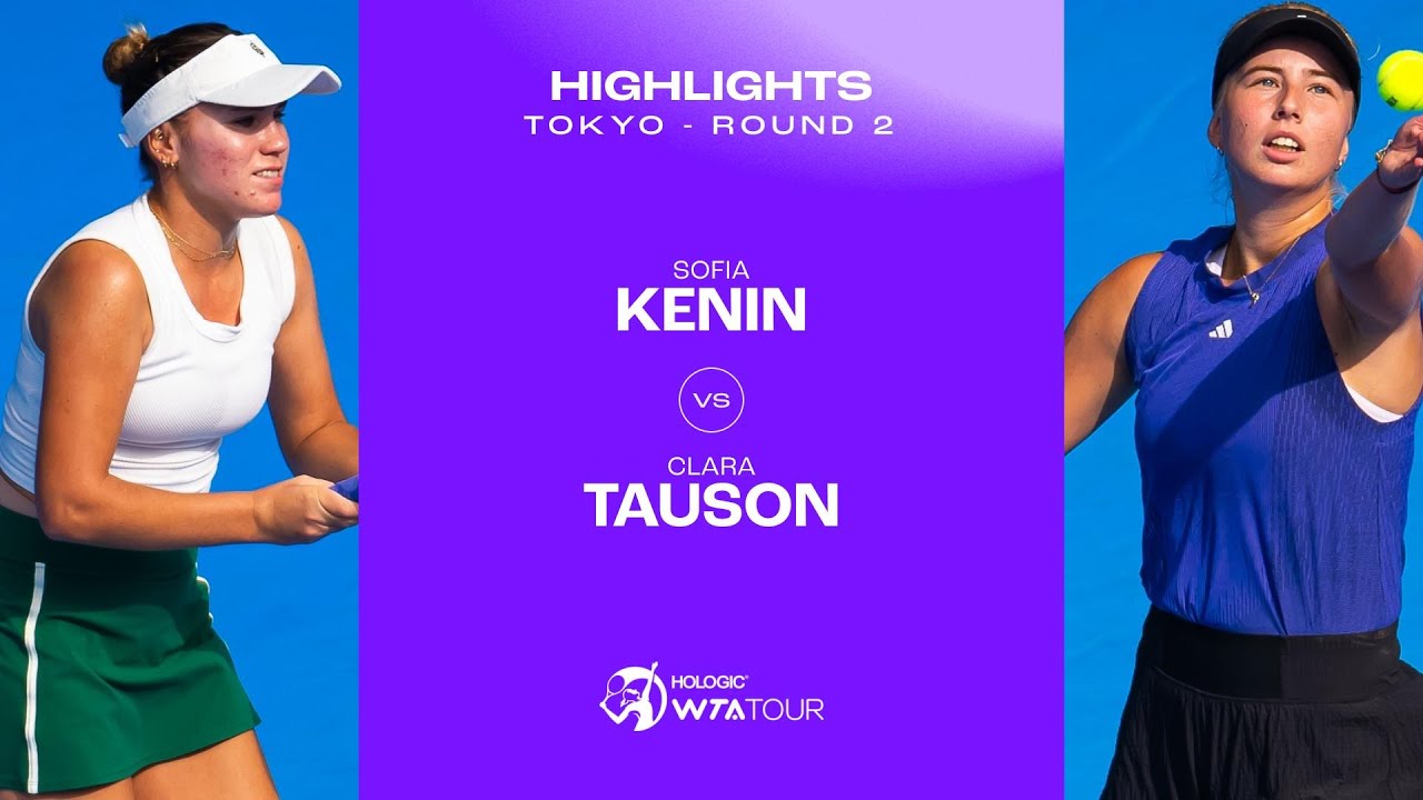 Sofia Kenin vs. Clara Tauson | 2024 Tokyo Round of 16 | WTA Match Highlights