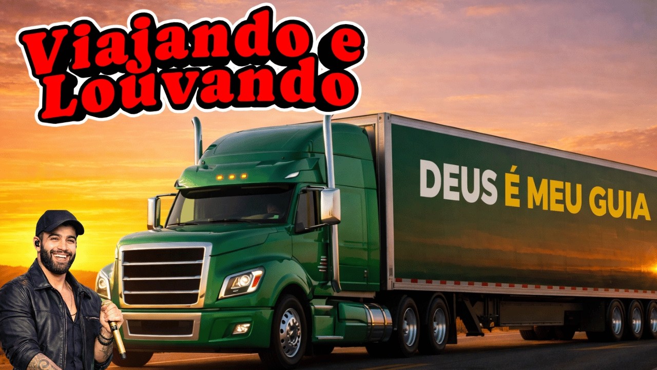OS MELHORES LOUVORES SERTANEJO GOSPEL PARA VIAJAR E LOUVAR A DEUS, MODÃO ANOS 80 | CAMINHONEIRO 🚚