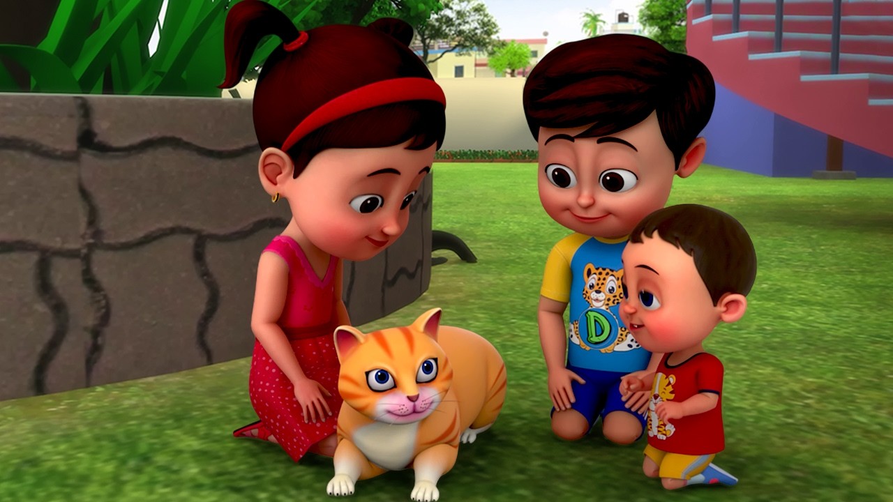 Meow Meow Biral Kore Meow | মিউ মিউ বিড়াল করে মিউ | Bangla Nursery Rhymes for Kids