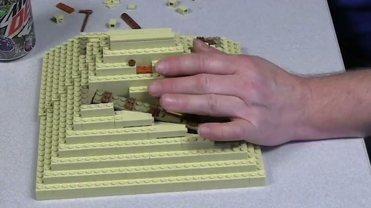 Lego Pyramid of Giza Doubled and Upgraded
