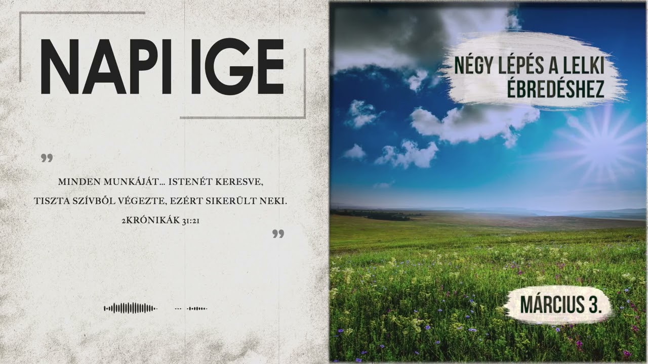 Napi IGE | Négy lépés a lelki ébredéshez | 2026.03.03