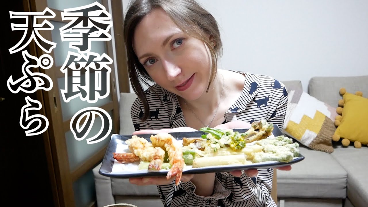 季節の天ぷら『タラノメ』『うど』ざるそば