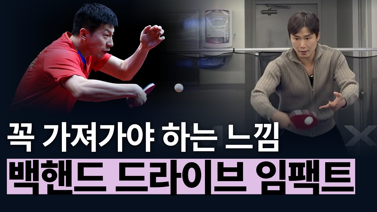 '생활체육인들이 꼭 봐야 하는 백핸드 드라이브 기초 개념' - [유훈석의 원포인트] 69화