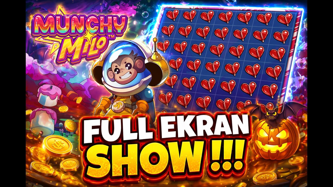 🔥 FULL EKRAN SHOW 🔥 SLOT OYUNLARI 🐒 MUNCHY MILO 🐒 #slotlevo #slots