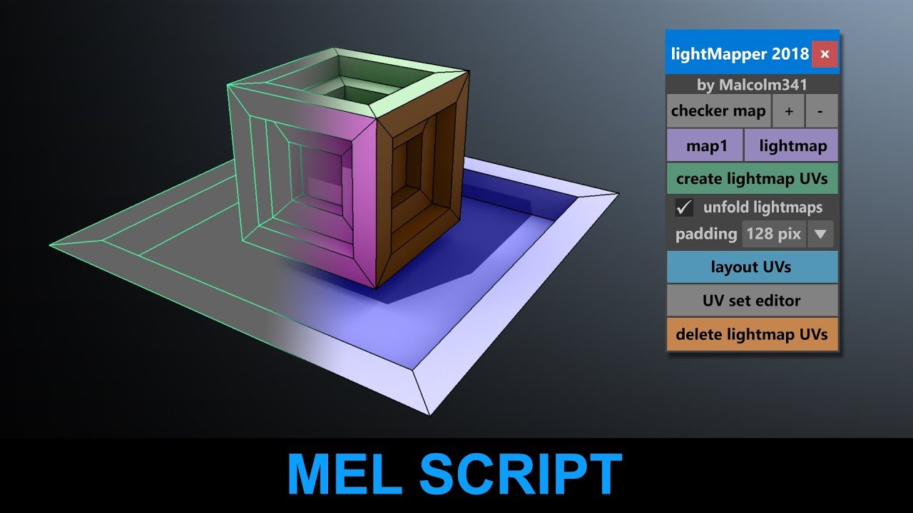 Light Mapping Toolbox for Maya