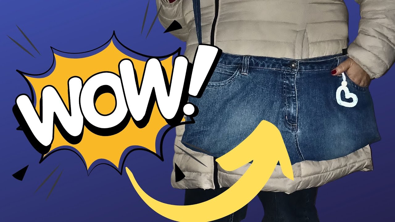🎥 Upcycling Old Jeans into a Stylish DIY Bag ♻️👖👜