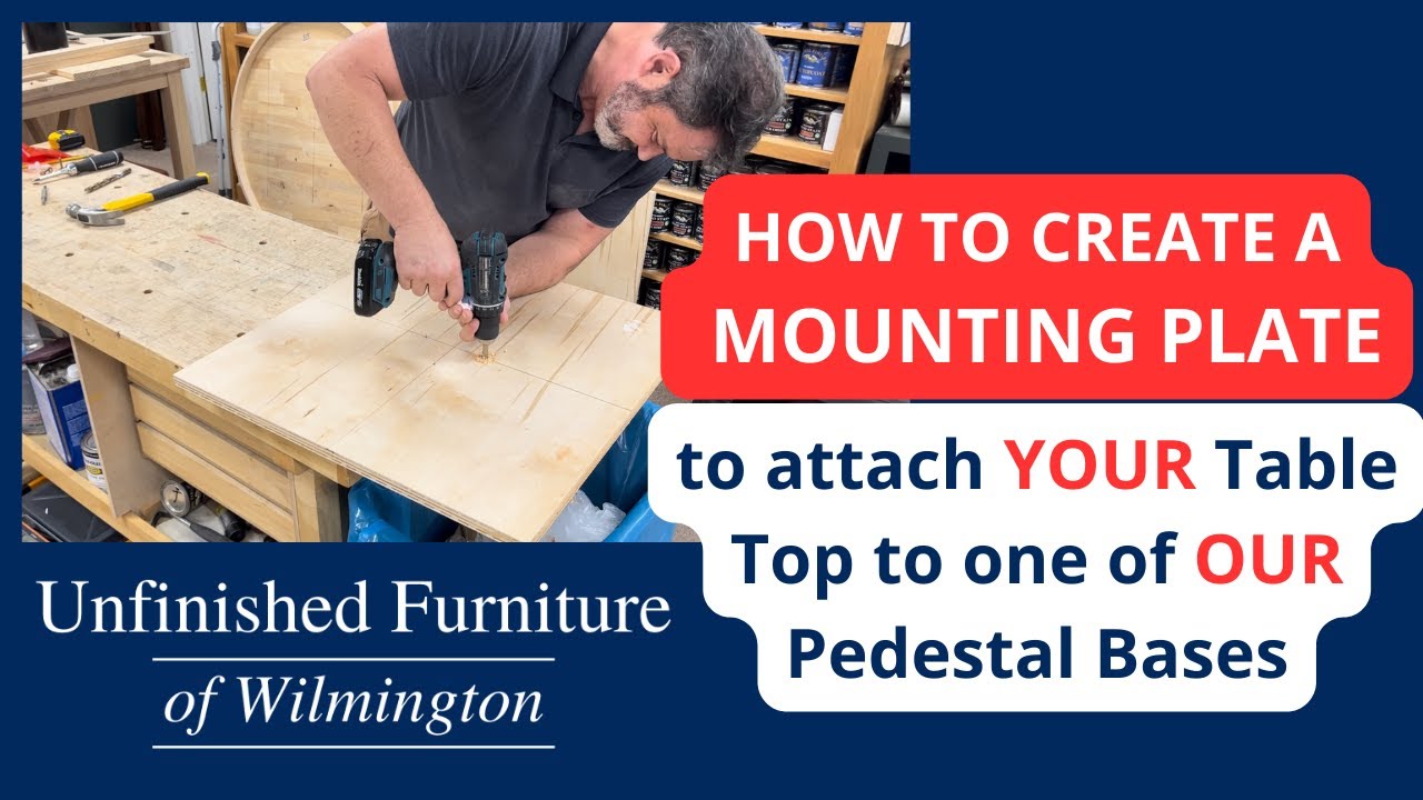 How to Create a Mounting Plate to attach a Base and Table Top