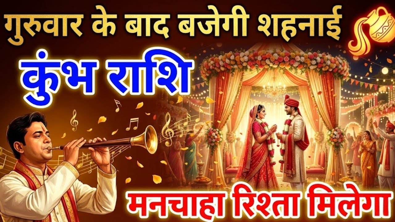 कुंभ राशि: गुरुवार के बाद बजेगी शहनाई - मनचाहा रिश्ता मिलेगा!