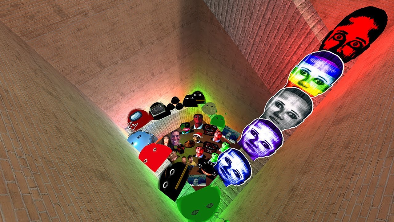 Angry Munci, Obunga Nextbot And Rainbow Selena Family Nextbots Chase me in Maze in Gmod