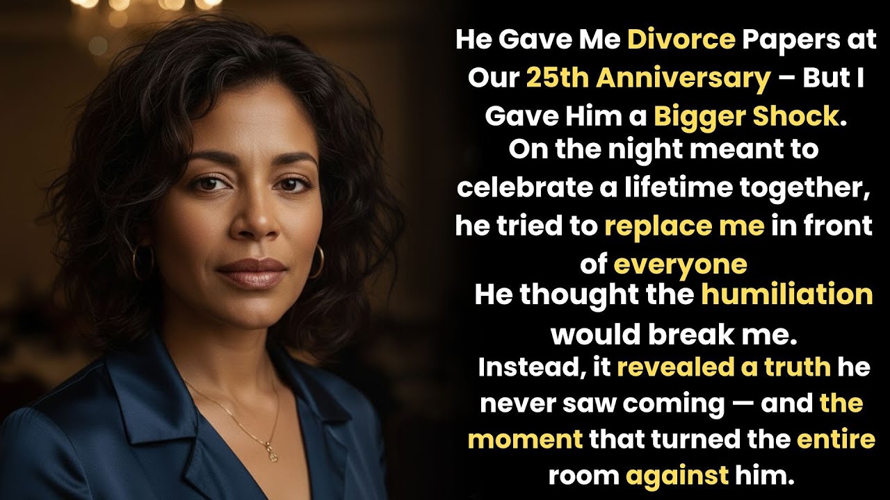 He Gave Me Divorce Papers at Our 25th Anniversary But I Gave Him a Bigger Shock
