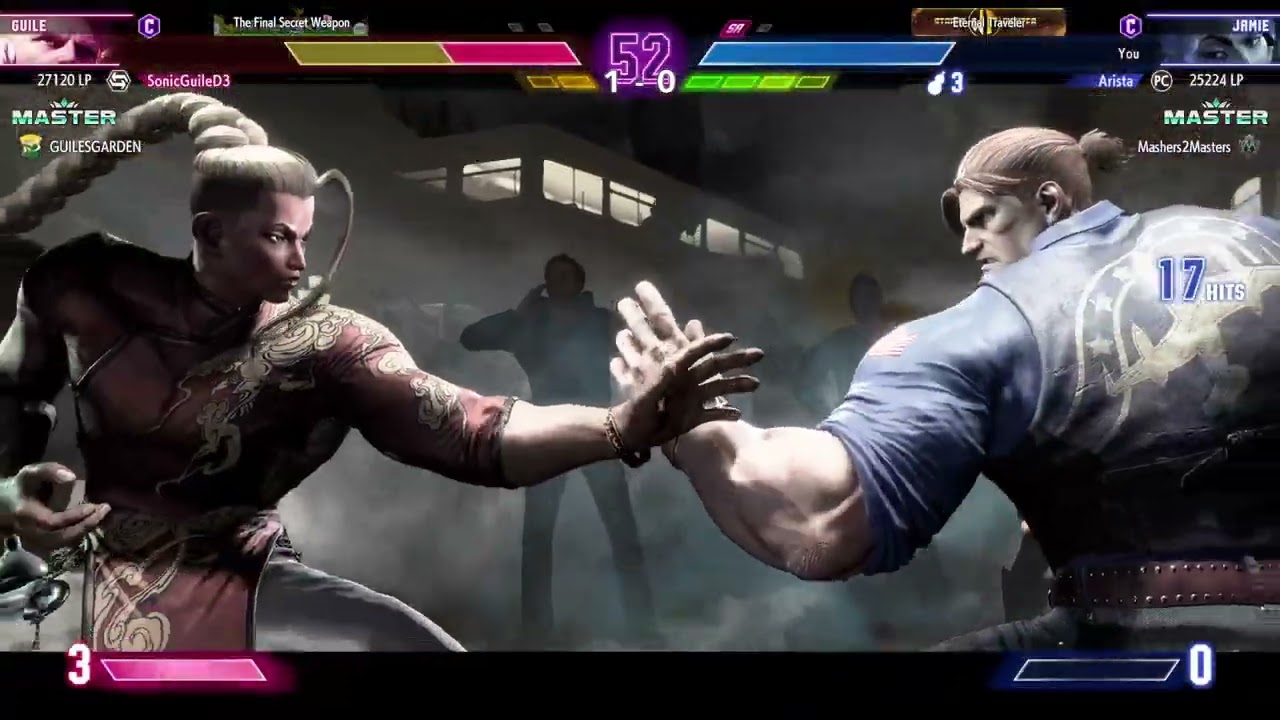 Jamie (Arista) VS Master Rank Guile - Street Fighter 6 Replay Set: First to 3