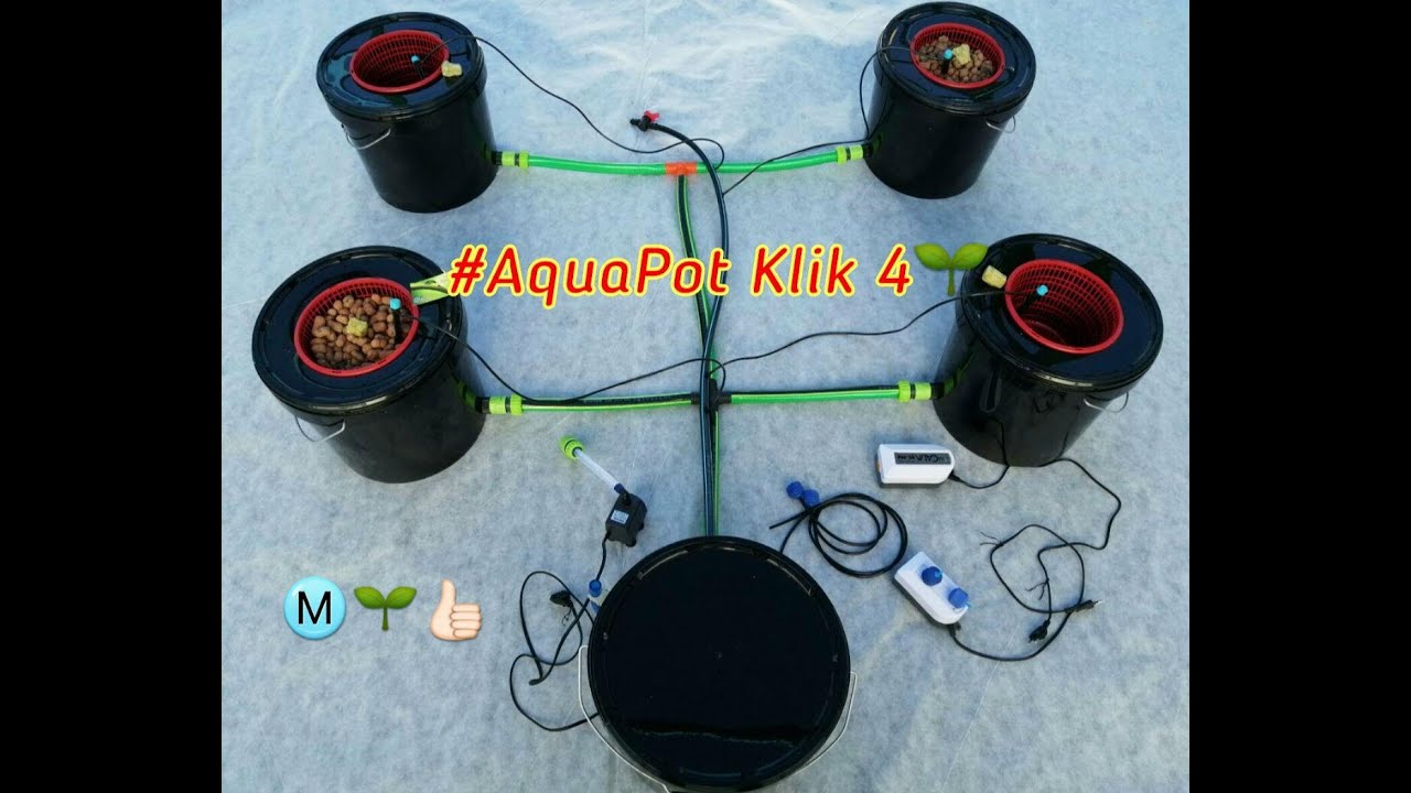 Аквапот Klik 4 гидропонная система DWC #метод #глубоководный #hydroponica